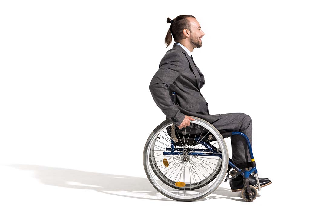 Man in a wheelchair